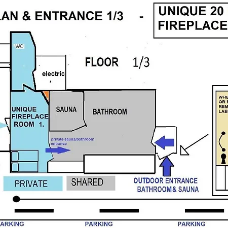 בית אירוח 120 Yrs. Old Log House In Centre *
