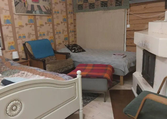 120 Yrs. Old Log House In Centre