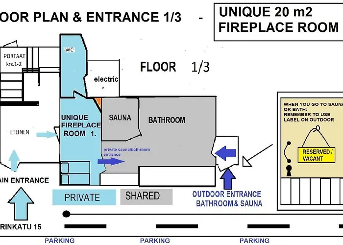 民宿 120 Yrs. Old Log House In Centre *